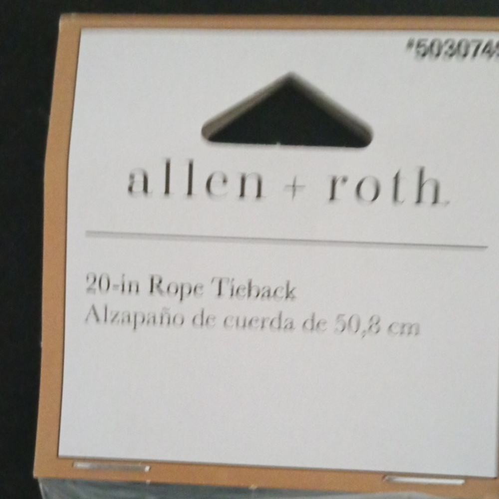 Allen + Roth White Rope Tieback Bundle Of Two - Picture 2 of 3